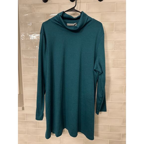 D & Co. Green Turtle Neck Sweater Size 2X - Picture 1 of 5